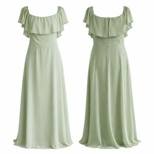 Bill Levkoff Formal Gown Sage Green Sz 20 Chiffon Evening Dress Wedding
